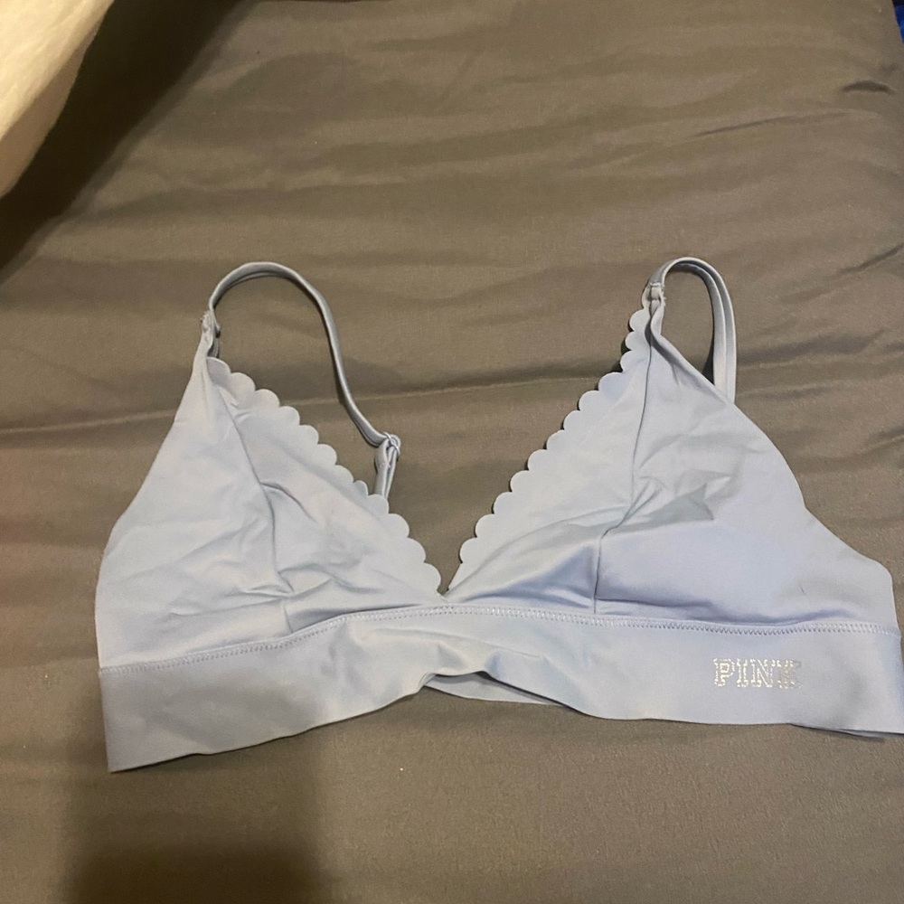 Vs pink scalloped bralette